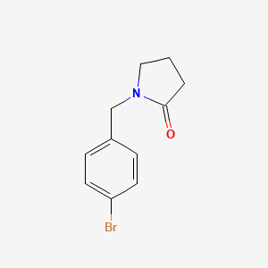 molecular formula C11H12BrNO B7849435 1-(4-溴苯甲基)吡咯烷-2-酮 
