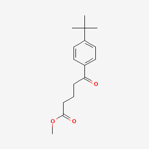 molecular formula C16H22O3 B7849453 Methyl 5-(4-tert-butylphenyl)-5-oxovalerate 