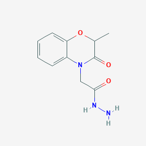 molecular formula C11H13N3O3 B7849598 2-(2-Methyl-3-oxo-1,4-benzoxazin-4-yl)acetohydrazide 