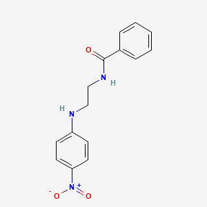 molecular formula C15H15N3O3 B7849681 N-{2-[(4-nitrophenyl)amino]ethyl}benzamide 