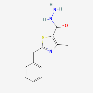 molecular formula C12H13N3OS B7849760 2-Benzyl-4-methylthiazole-5-carbohydrazide 