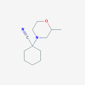 molecular formula C12H20N2O B7849844 1-(2-Methylmorpholin-4-yl)cyclohexane-1-carbonitrile 