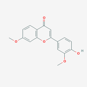 molecular formula C17H14O5 B7849863 2-(4-羟基-3-甲氧基苯基)-7-甲氧基色满-4-酮 