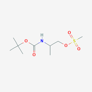 molecular formula C9H19NO5S B7849892 2-tert-Butoxycarbonylaminopropyl methanesulfonate 