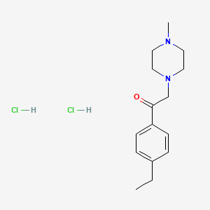 molecular formula C15H24Cl2N2O B7849902 1-(4-Ethylphenyl)-2-(4-methylpiperazin-1-yl)ethanone;dihydrochloride 