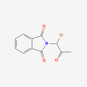molecular formula C11H8BrNO3 B7849909 2-(1-Bromo-2-oxopropyl)isoindole-1,3-dione 