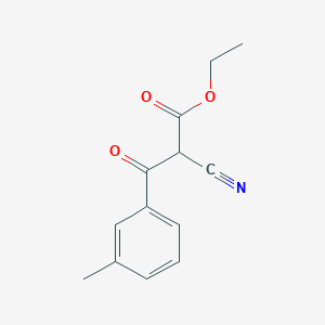 molecular formula C13H13NO3 B7849953 Ethyl 2-cyano-3-(3-methylphenyl)-3-oxopropanoate 