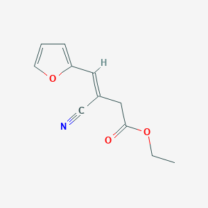 molecular formula C11H11NO3 B7849970 ethyl (Z)-3-cyano-4-(furan-2-yl)but-3-enoate 