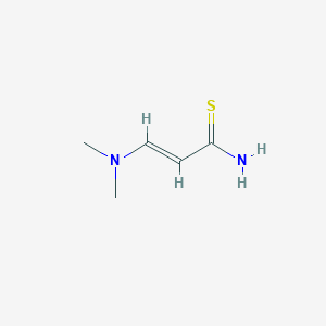 molecular formula C5H10N2S B7849993 (2E)-3-(dimethylamino)prop-2-enethioamide 