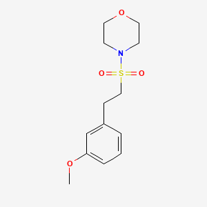 molecular formula C13H19NO4S B7849996 4-[2-(3-Methoxyphenyl)ethanesulfonyl]morpholine 