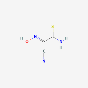 molecular formula C3H3N3OS B7850027 (2E)-2-cyano-2-hydroxyiminoethanethioamide 