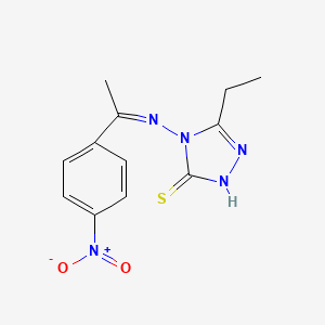 3-ethyl-4-[(Z)-1-(4-nitrophenyl)ethylideneamino]-1H-1,2,4-triazole-5-thione
