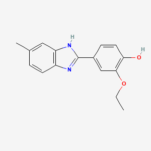 2-(4-Hydroxy-3-ethoxyphenyl)-5-methyl-1h-benzimidazole