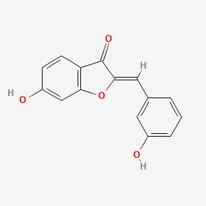 molecular formula C15H10O4 B7850345 2-[(Z)-3-Hydroxybenzylidene]-6-hydroxybenzofuran-3(2H)-one 