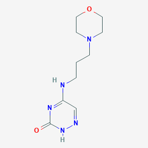molecular formula C10H17N5O2 B7850402 5-(3-morpholin-4-ylpropylamino)-2H-1,2,4-triazin-3-one 
