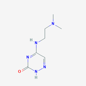 molecular formula C7H13N5O B7850457 5-[2-(dimethylamino)ethylamino]-2H-1,2,4-triazin-3-one 