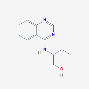 molecular formula C12H15N3O B7850744 2-(Quinazolin-4-ylamino)butan-1-ol 