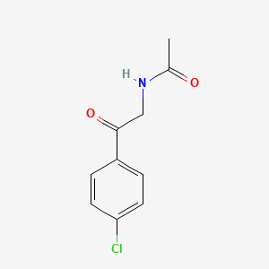 molecular formula C10H10ClNO2 B7850802 n-[2-(4-Chlorophenyl)-2-oxoethyl]acetamide CAS No. 6660-08-8