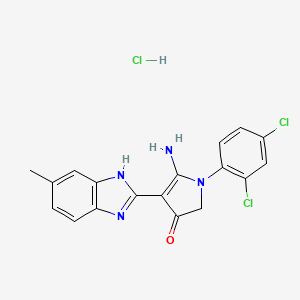 molecular formula C18H15Cl3N4O B7851047 CID 52985916 