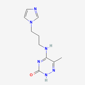 5-(3-imidazol-1-ylpropylamino)-6-methyl-2H-1,2,4-triazin-3-one