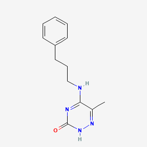 6-methyl-5-(3-phenylpropylamino)-2H-1,2,4-triazin-3-one