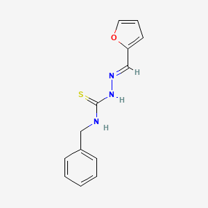 molecular formula C13H13N3OS B7851107 (2E)-N-benzyl-2-(furan-2-ylmethylidene)hydrazinecarbothioamide 