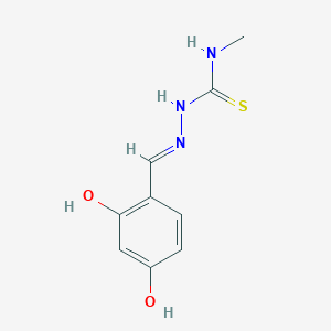 molecular formula C9H11N3O2S B7851115 2,4-Dihydroxybenzaldehyde 4-methylthiosemicarbazone 