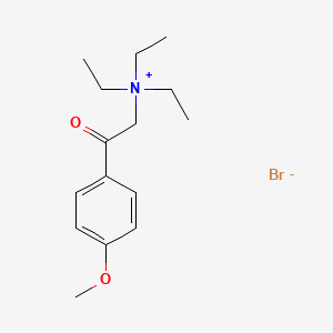 molecular formula C15H24BrNO2 B7851226 Triethyl-[2-(4-methoxyphenyl)-2-oxoethyl]azanium;bromide 