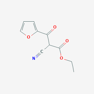 molecular formula C10H9NO4 B7851228 Ethyl 2-cyano-3-(furan-2-yl)-3-oxopropanoate 