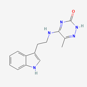 5-[2-(1H-indol-3-yl)ethylamino]-6-methyl-2H-1,2,4-triazin-3-one