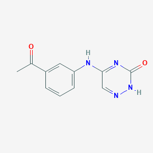 5-(3-acetylanilino)-2H-1,2,4-triazin-3-one