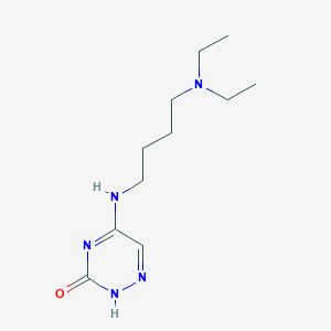 molecular formula C11H21N5O B7851596 5-[4-(diethylamino)butylamino]-2H-1,2,4-triazin-3-one 