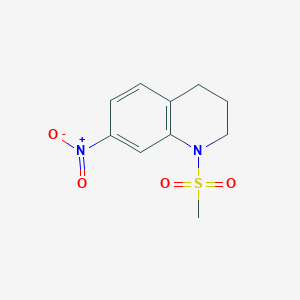 molecular formula C10H12N2O4S B7851650 1-(Methylsulfonyl)-7-nitro-1,2,3,4-tetrahydroquinoline 