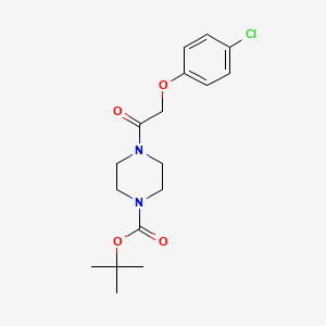 molecular formula C17H23ClN2O4 B7851664 Tert-butyl 4-(2-(4-chlorophenoxy)acetyl)piperazine-1-carboxylate 