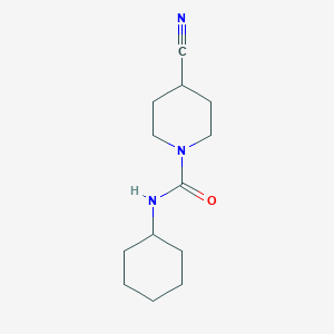 molecular formula C13H21N3O B7851675 4-cyano-N-cyclohexylpiperidine-1-carboxamide 