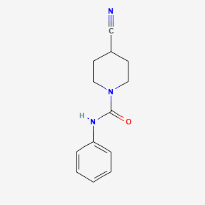 molecular formula C13H15N3O B7851679 4-cyano-N-phenylpiperidine-1-carboxamide 