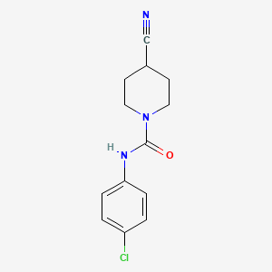 N-(4-chlorophenyl)-4-cyanopiperidine-1-carboxamide