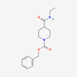 molecular formula C16H22N2O3 B7851699 Benzyl 4-(ethylcarbamoyl)piperidine-1-carboxylate 