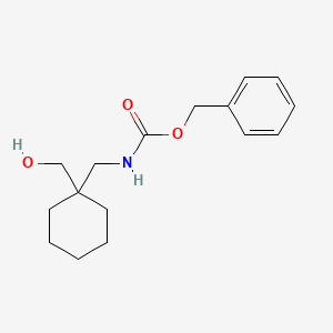 molecular formula C16H23NO3 B7851723 Benzyl N-{[1-(hydroxymethyl)cyclohexyl]methyl}carbamate 