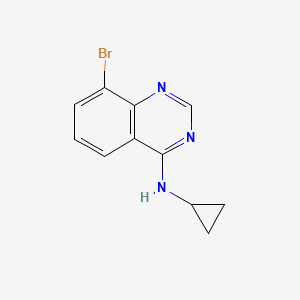 molecular formula C11H10BrN3 B7851735 8-bromo-N-cyclopropylquinazolin-4-amine 