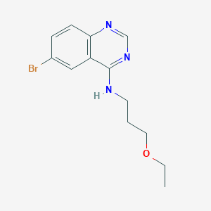 molecular formula C13H16BrN3O B7851754 6-bromo-N-(3-ethoxypropyl)quinazolin-4-amine 