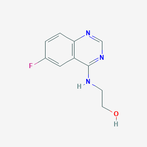 molecular formula C10H10FN3O B7851804 2-[(6-Fluoroquinazolin-4-yl)amino]ethanol 