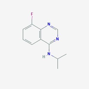 molecular formula C11H12FN3 B7851825 8-fluoro-N-propan-2-ylquinazolin-4-amine 