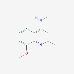 molecular formula C12H14N2O B7851892 8-methoxy-N,2-dimethylquinolin-4-amine 