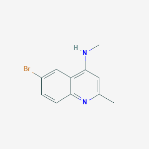 molecular formula C11H11BrN2 B7851894 6-bromo-N,2-dimethylquinolin-4-amine 