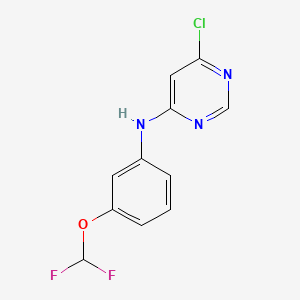 N-(6-chloro-4-pyrimidinyl)-N-[3-(difluoromethoxy)phenyl]amine