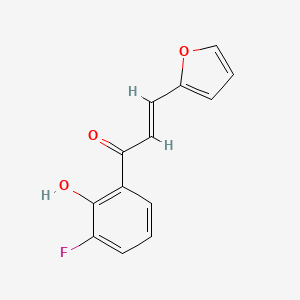 molecular formula C13H9FO3 B7852049 1-(3-Fluoro-2-hydroxyphenyl)-3-(2-furyl)-2-propen-1-one 