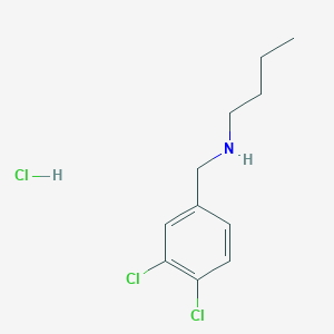 molecular formula C11H16Cl3N B7852078 Butyl[(3,4-dichlorophenyl)methyl]amine hydrochloride 