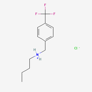 Butyl-[[4-(trifluoromethyl)phenyl]methyl]azanium;chloride