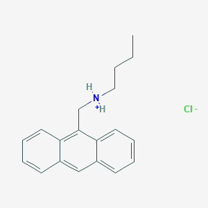 molecular formula C19H22ClN B7852088 Anthracen-9-ylmethyl(butyl)azanium;chloride 